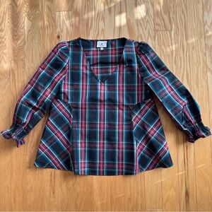 Tuckernuck Highland Plaid Easton Blouse